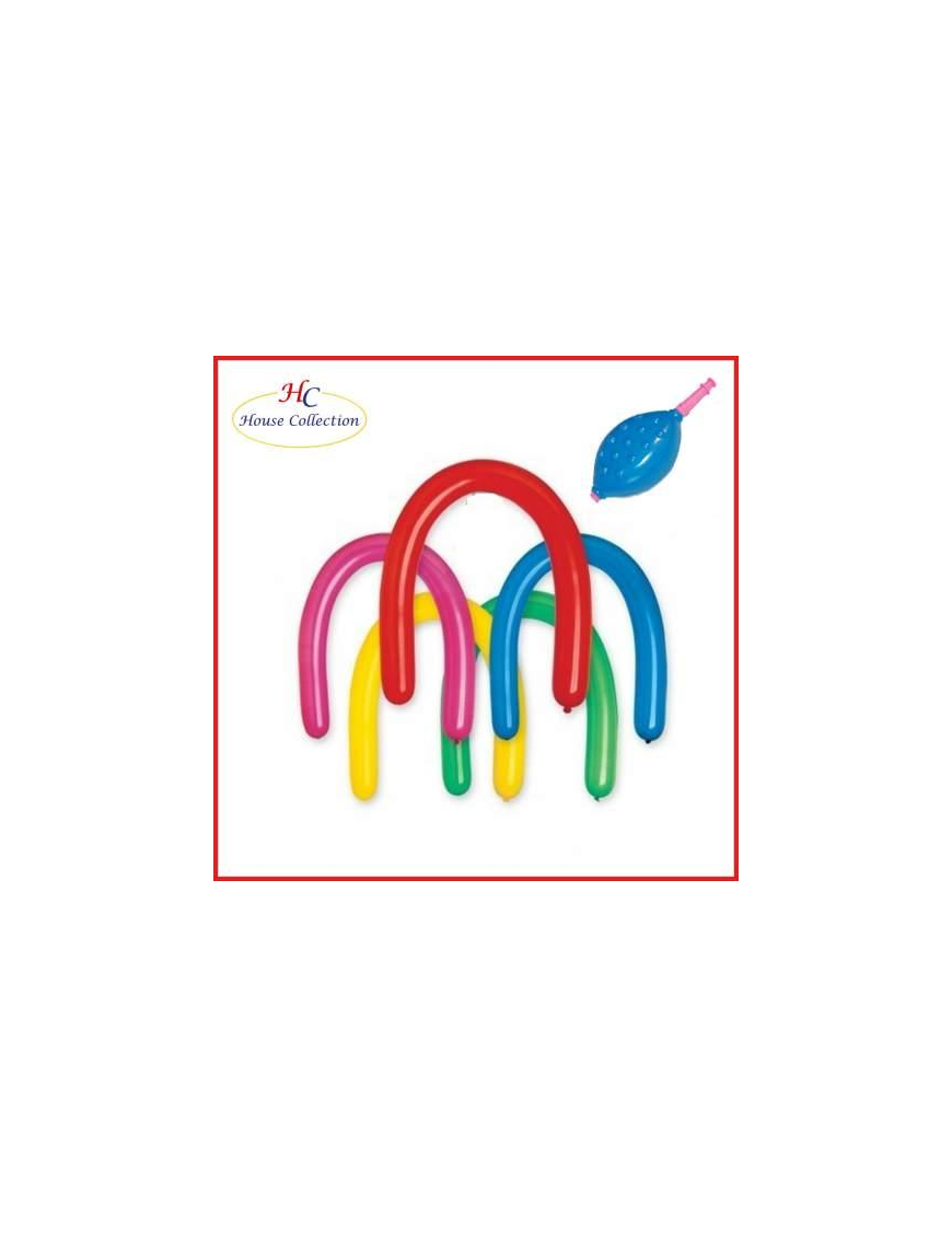 MOLDABLE BALLOONS 6 PIECES + PUMP