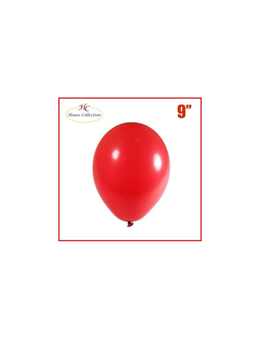 PALLONCINI MEDIUM TINTA UNITA ROSSO 18 PEZZI