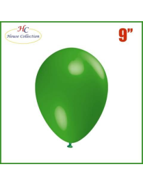 MEDIUM SOLID COLOR GREEN BALLOONS 18 PIECES