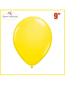 MEDIUM SOLID COLOR YELLOW BALLOONS 18 PIECES