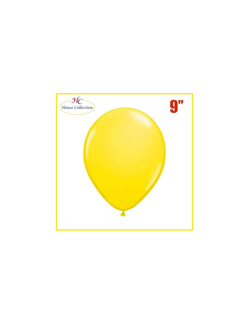 MEDIUM SOLID COLOR YELLOW BALLOONS 18 PIECES