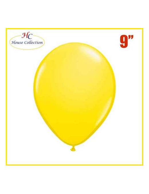 MEDIUM SOLID COLOR YELLOW BALLOONS 18 PIECES