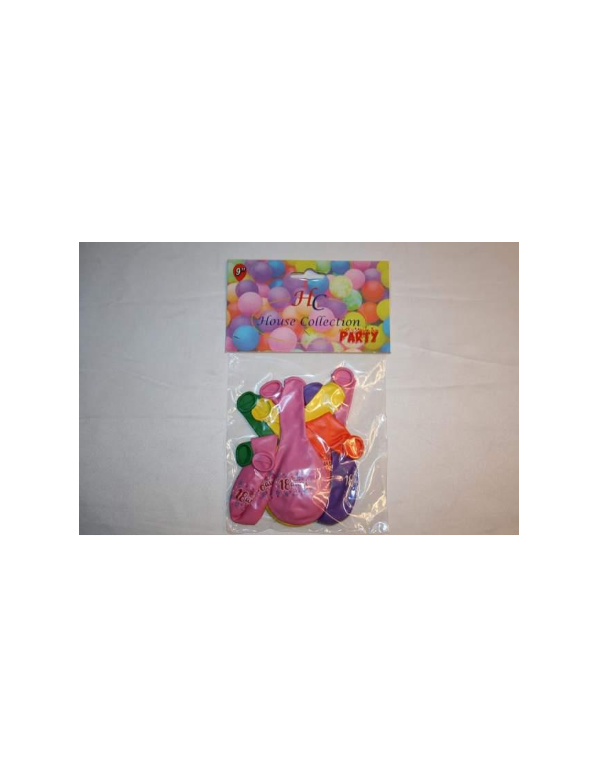 PALLONCINI MEDIUM 18 ANNI 12 PEZZI