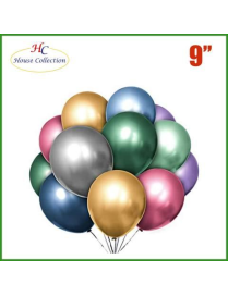 PALLONCINI MEDIUM METALLIZZATI 12 PEZZI