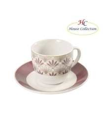 SERVIZIO CAFFE' 6 PEZZI CON PIATTINI LUXOR BORGOGNA