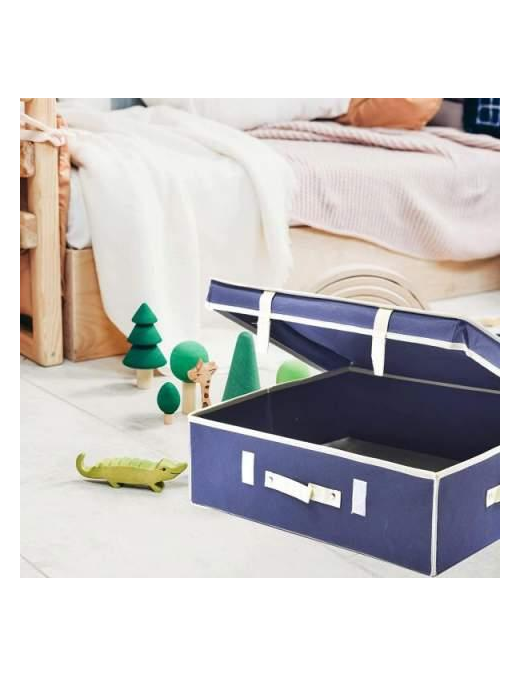 BLUE LAUNDRY BOX 50x40x15 CENTIMETERS