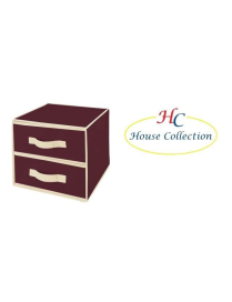 RED CHEST OF DRAWERS 2CASSES 30x30x25 CENTIMETERS