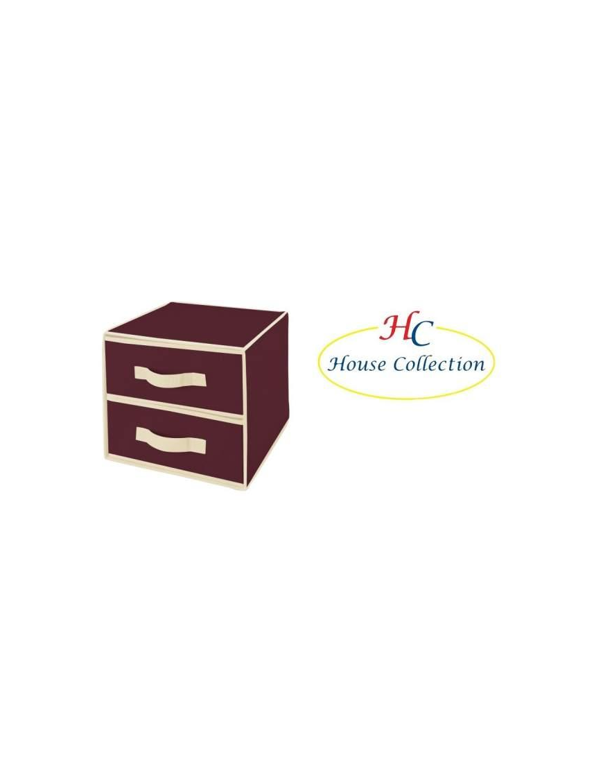 CASSETTIERA ROSSO 2CASS 30x30x25 CENTIMETRI