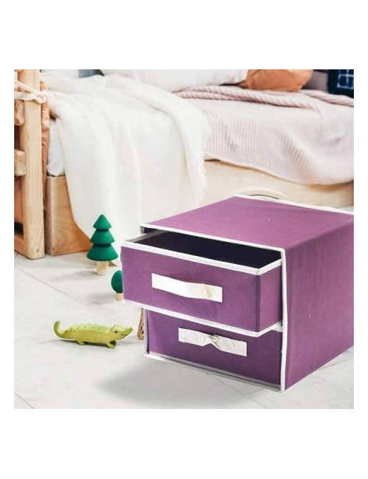 CASSETTIERA ROSSO 2CASS 30x30x25 CENTIMETRI