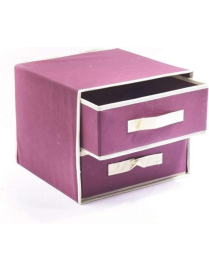RED CHEST OF DRAWERS 2CASSES 30x30x25 CENTIMETERS