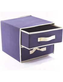 CASSETTIERA BLU 2CASS 30x30x25 CENTIMETRI