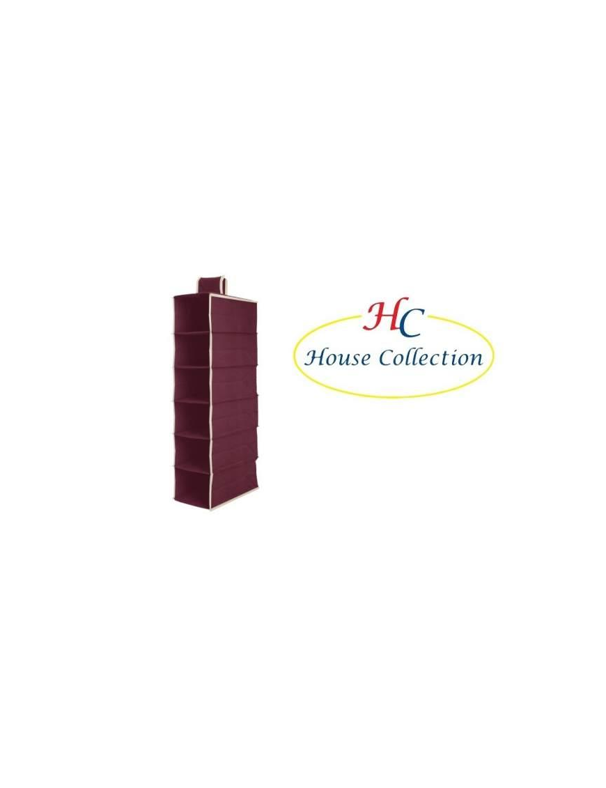 RED SHELF 15x30x84 CENTIMETERS 6 PLACES