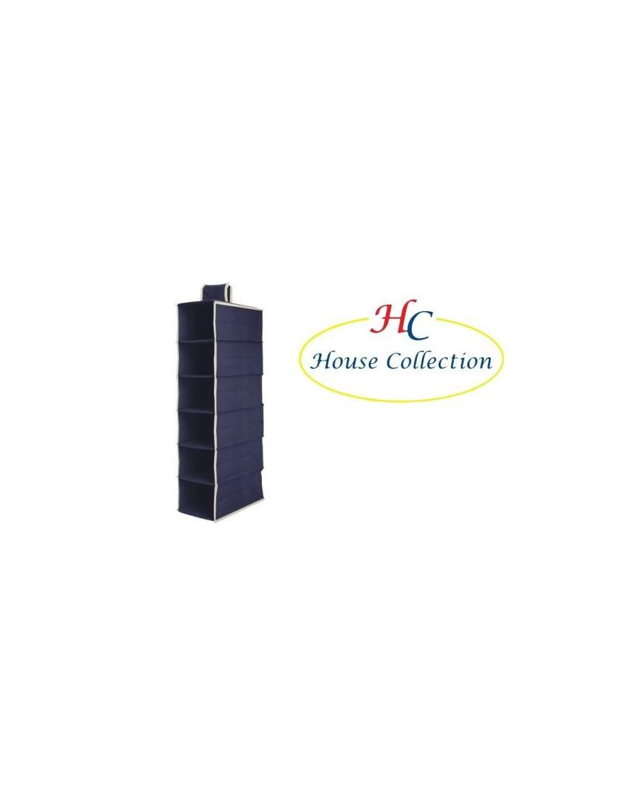 BLUE SHELF 15x30x84 CENTIMETERS 6 PLACES