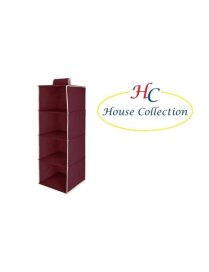 RED SHELF 30x30x84 CENTIMETERS 4 PLACES