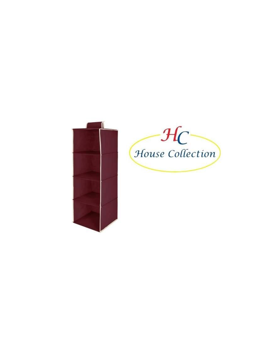 SCAFFALOTTO ROSSO 30x30x84 CENTIMETRI 4 POSTI