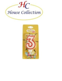 NUMERAL CANDLE 3