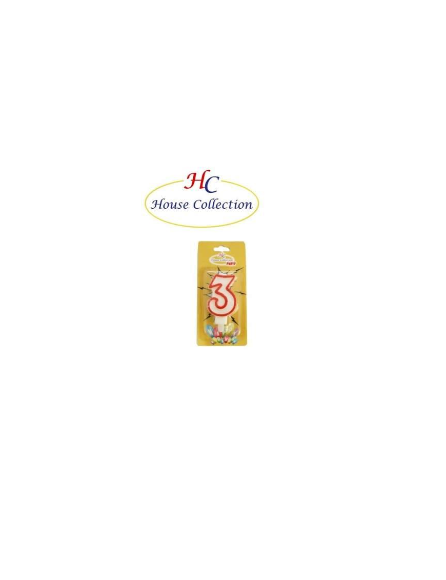 CANDELINA NUMERALE "3"