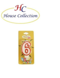 CANDELINA NUMERALE "6"