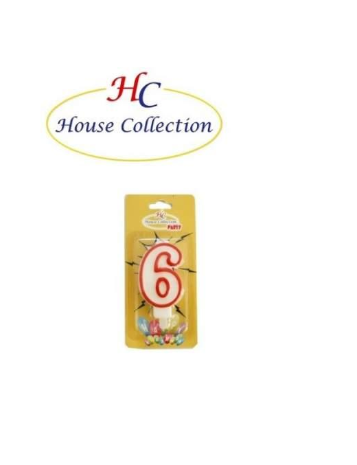 NUMERAL CANDLE 6