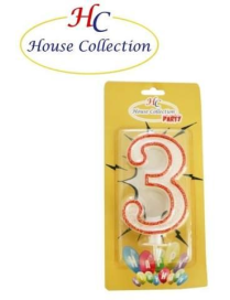 GIANT NUMERAL CANDLE 3