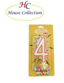 GIANT NUMERAL CANDLE 4