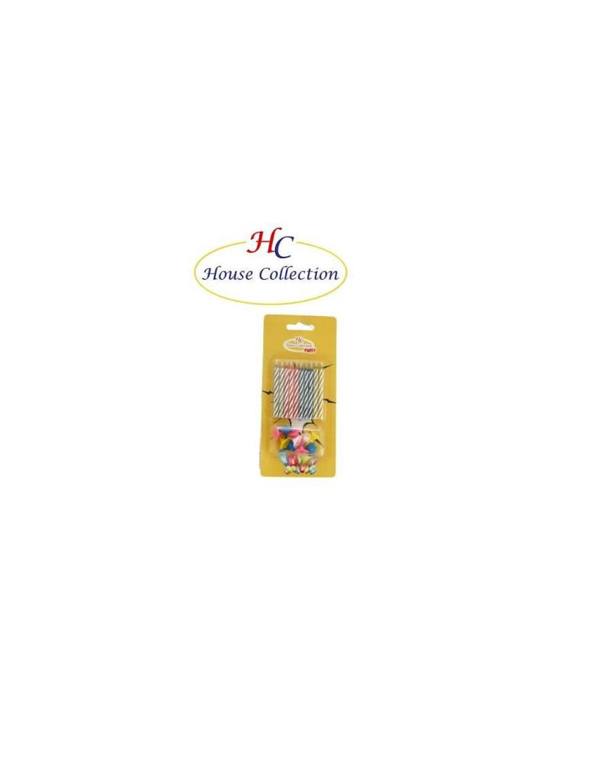 MAGIC CANDLES 10 PIECES MULTICOLOUR