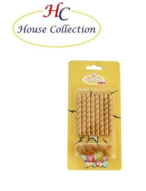 CANDELINE ORO 8 PEZZI