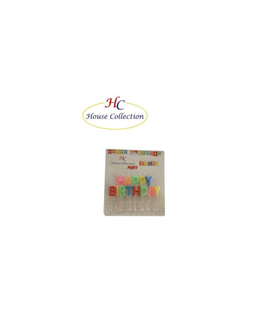 HAPPY BIRTHDAY CANDLE LETTERS