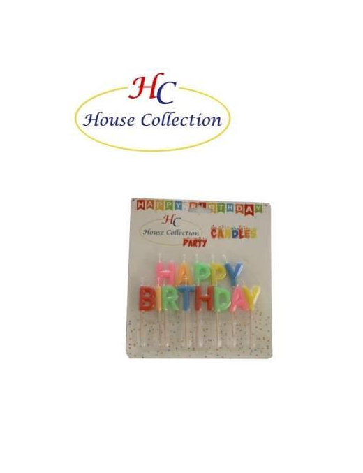 HAPPY BIRTHDAY CANDLE LETTERS