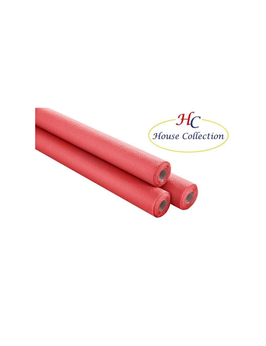 RED EMBOSSED TABLECLOTH ROLL 7x1.18m