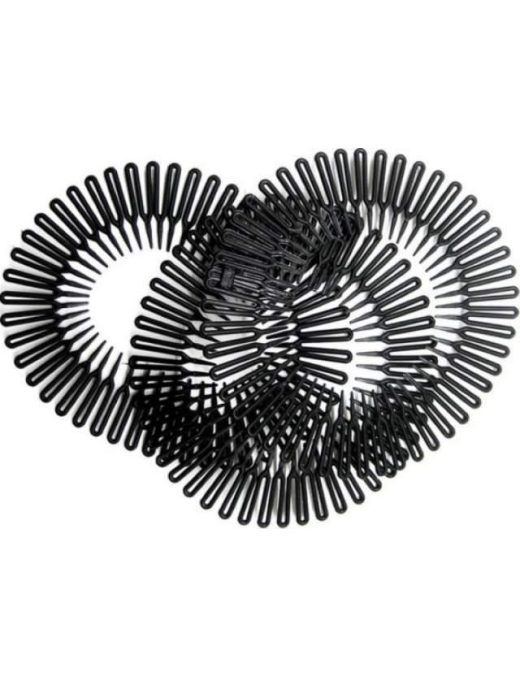 BLACK SPANISH HEADBAND 3 PIECES