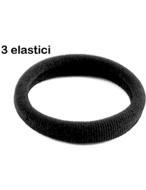 ELASTICI CODINI 3 PEZZI NERI
