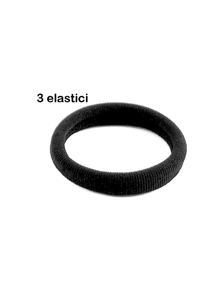 ELASTICI CODINI 3 PEZZI NERI
