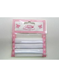 ELASTICI CODINI 3 PEZZI BIANCHI