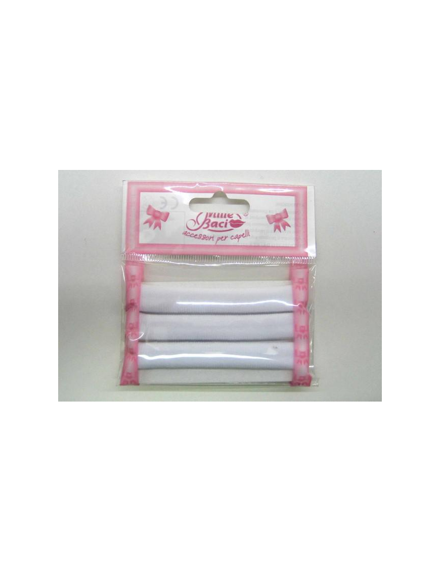 ELASTICI CODINI 3 PEZZI BIANCHI