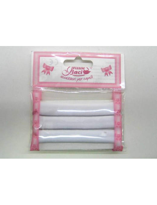 ELASTICI CODINI 3 PEZZI BIANCHI
