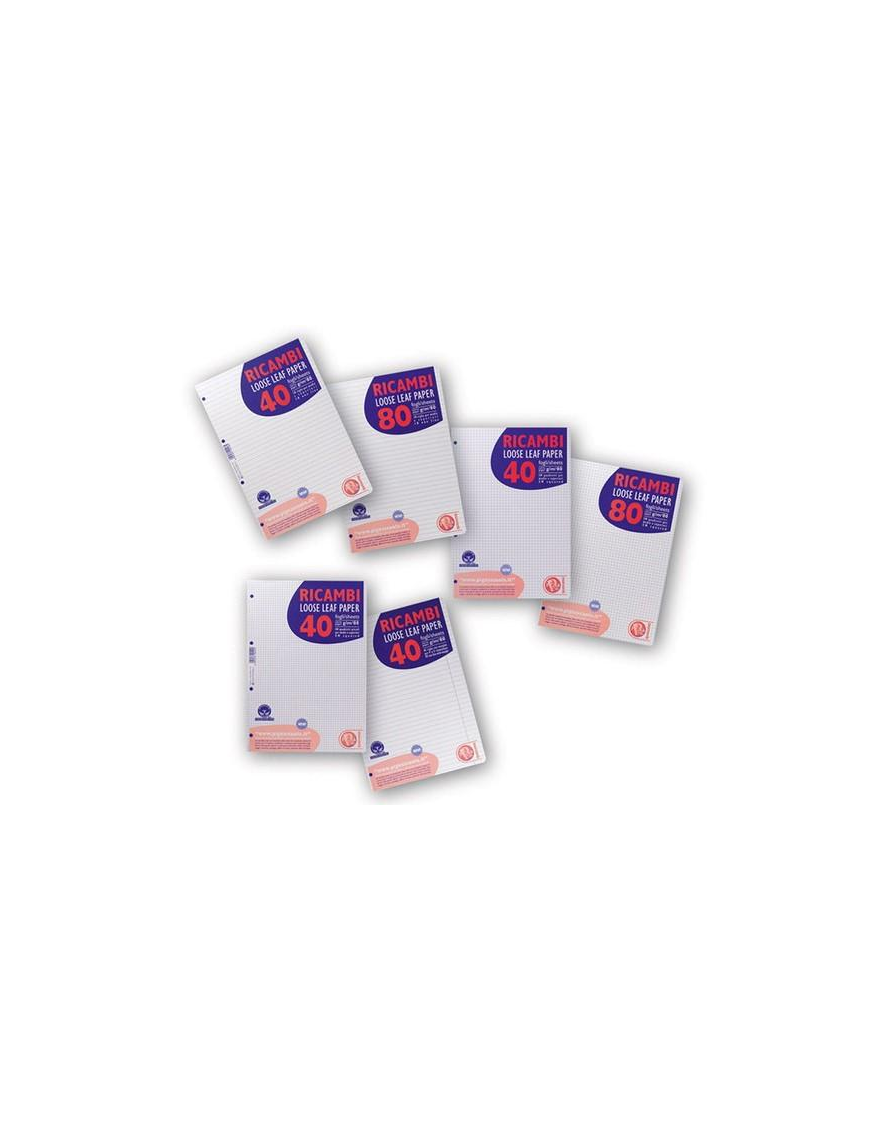RICAMBIO A4 40 FOGLI 80gr 10mm QUAXIMA