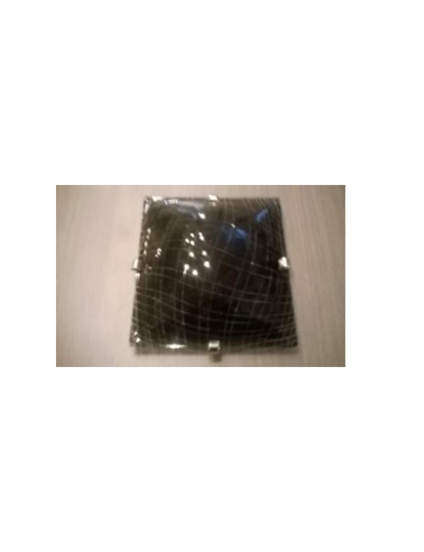 CATTEDRALE PLAFONIERA QUADRA 40cm NER$$