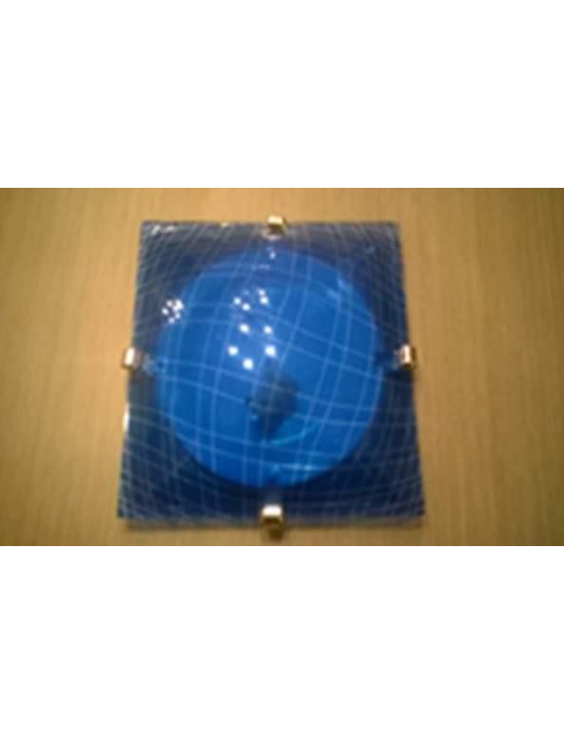 CATTEDRALE PLAFONIERA QUADRA 40cm BLU$$
