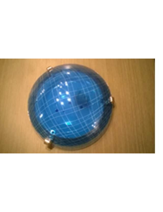 CATTEDRALE PLAFONIERA TONDA 30cm BLU$$