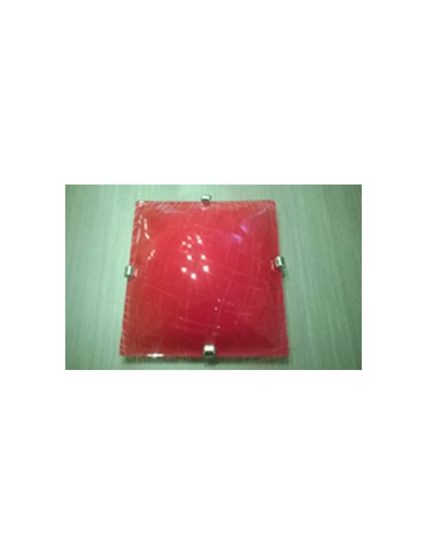 CATTEDRALE PLAFONIERA QUADRA 40cm ROSS$$