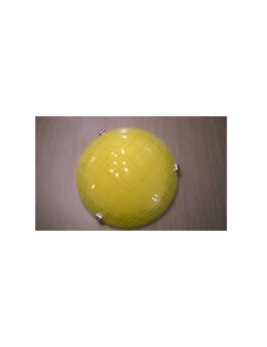 CATTEDRALE PLAFONIERA TONDA 40cm GIALL$$