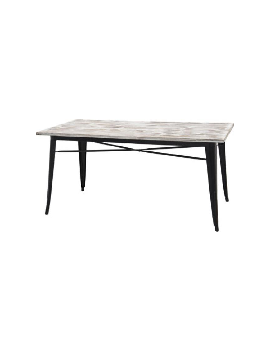 L.INDUSTRIALE NERO TAVOLO 160x80x75 $$