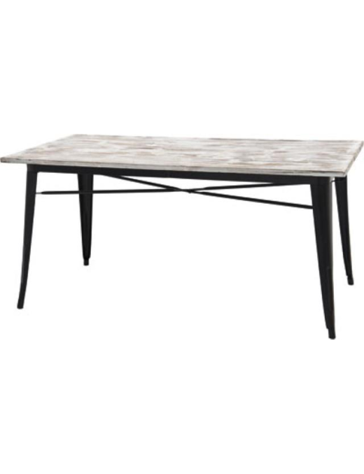L.INDUSTRIALE NERO TAVOLO 160x80x75 $$