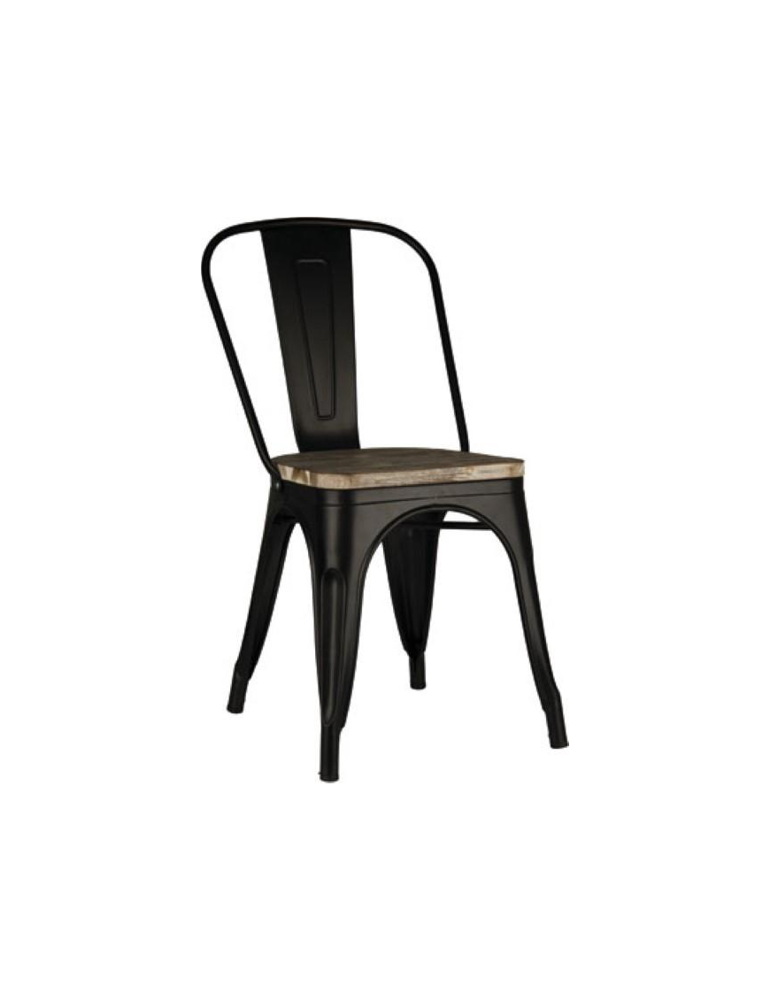 L.INDUSTRIALE NERO SEDIA 45x36x86 4868$$