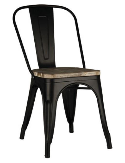 L.INDUSTRIALE NERO SEDIA 45x36x86 4868$$