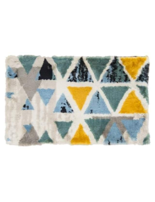 GEOMETRIC ECO-LEATHER CARPET 50x80 CENTIMETERS