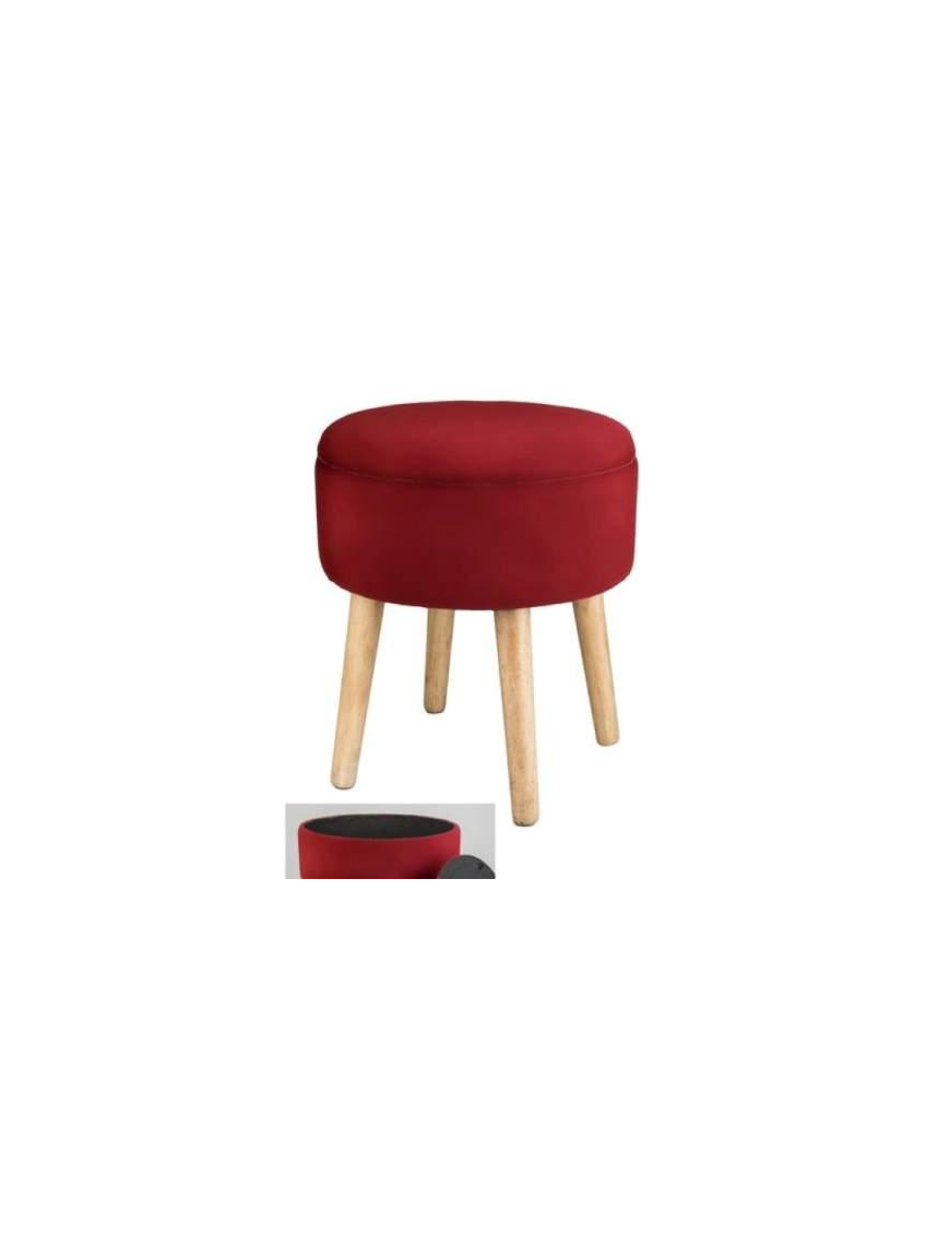 POUF SIVIGLIA BORDEAUX 36x42 CENTIMETERS