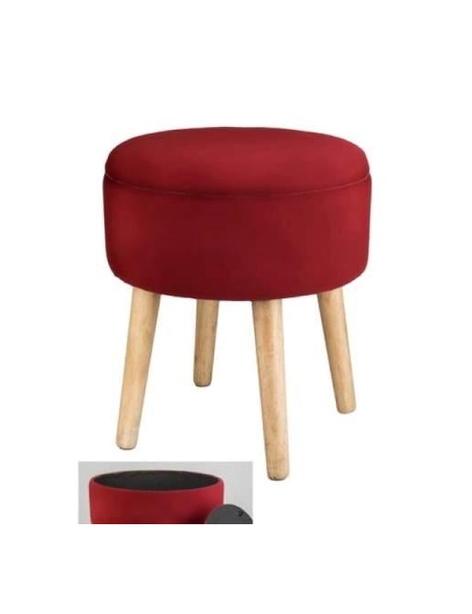 POUF SIVIGLIA BORDEAUX 36x42 CENTIMETRI
