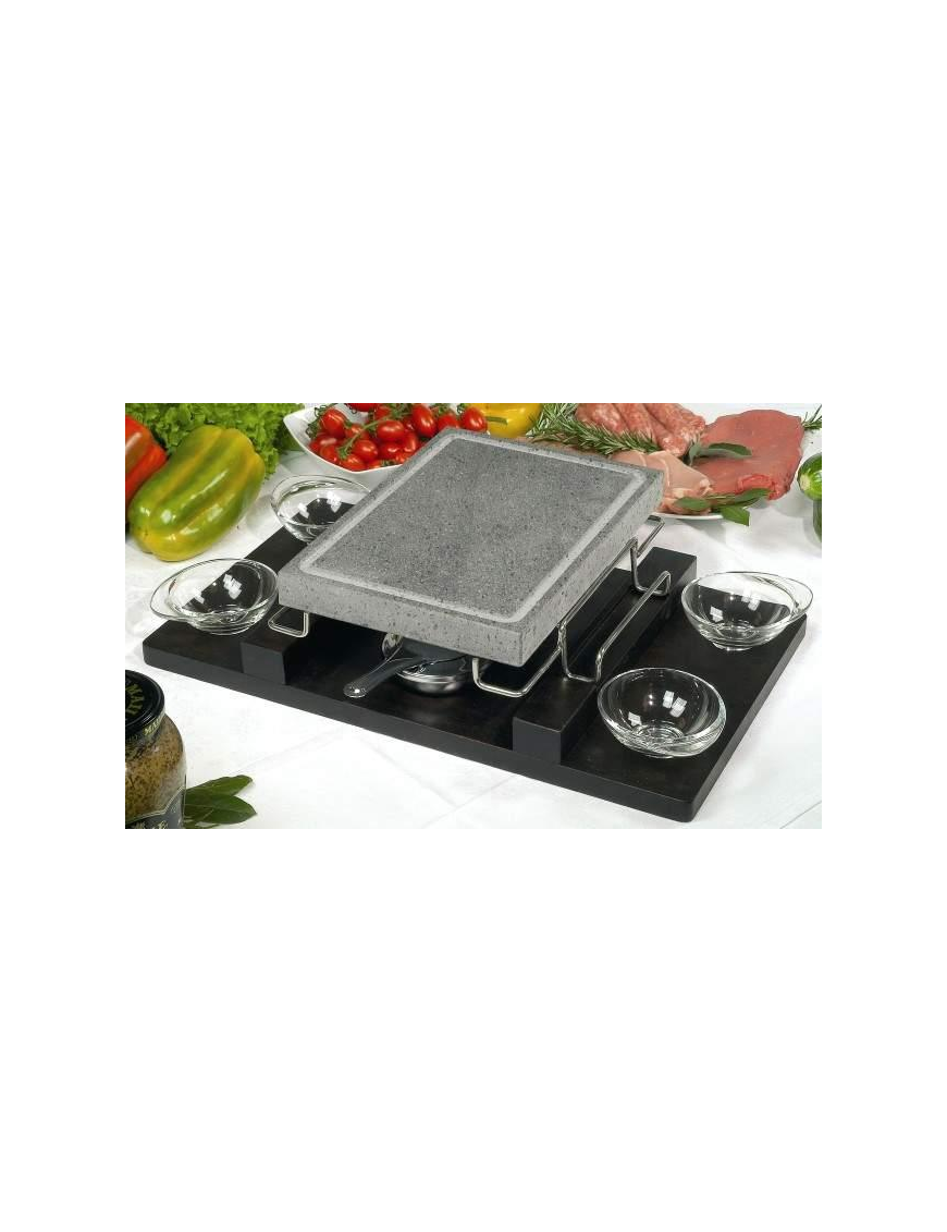 CONVIVIO LAVA STONE 21x29x3cm WITH TRAY